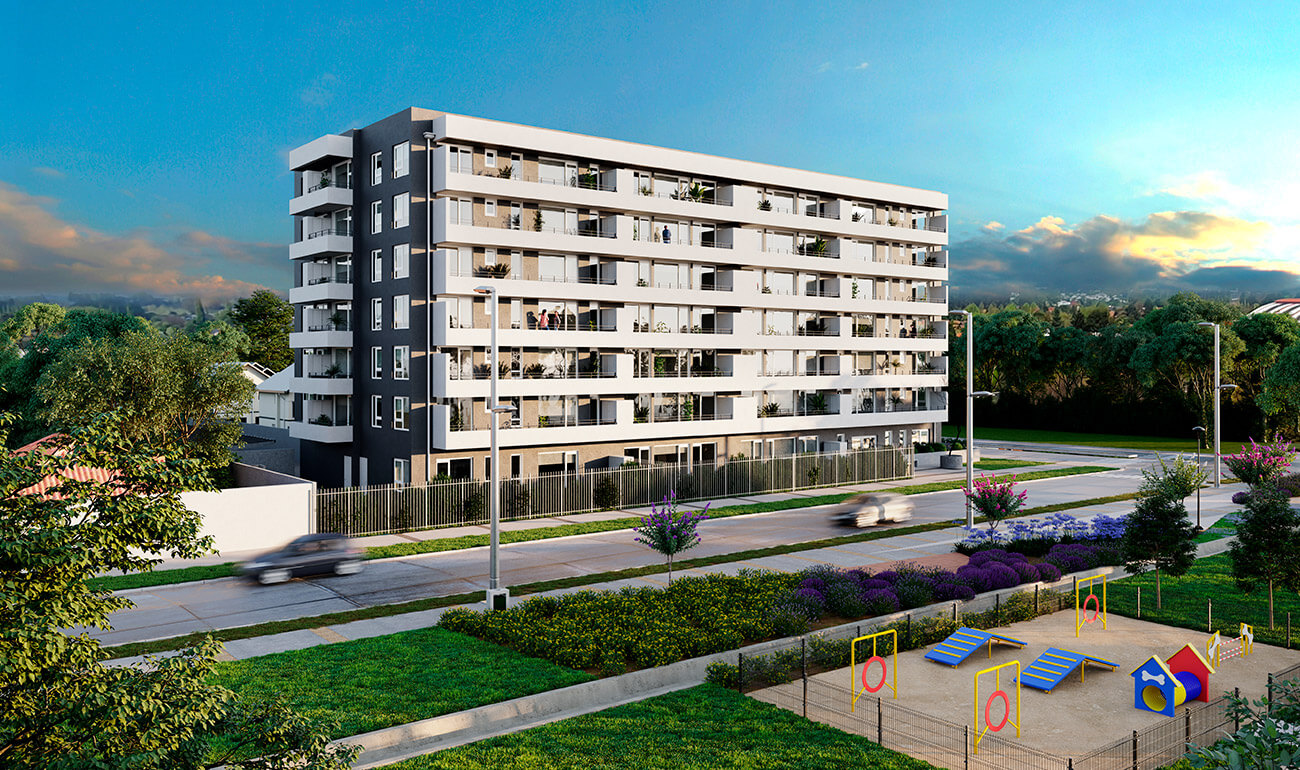 Proyecto inmobiliaria Puerto Mayor condominio Aragon